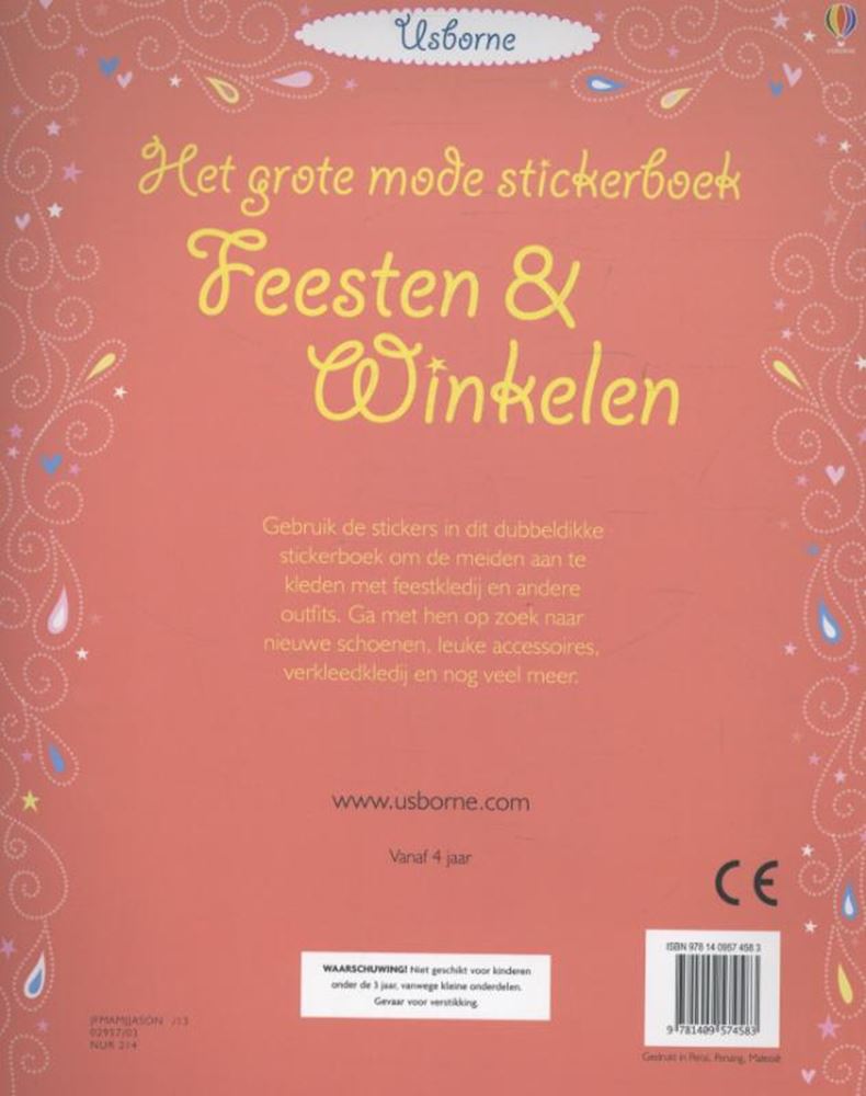 Wins Holland Großes Mode-Stickerbuch – Party-Shopping (700 Sticker)