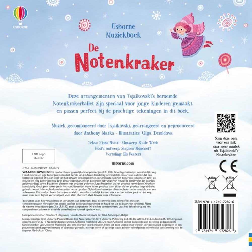 Geluidenboek: de notenkraker. 3+