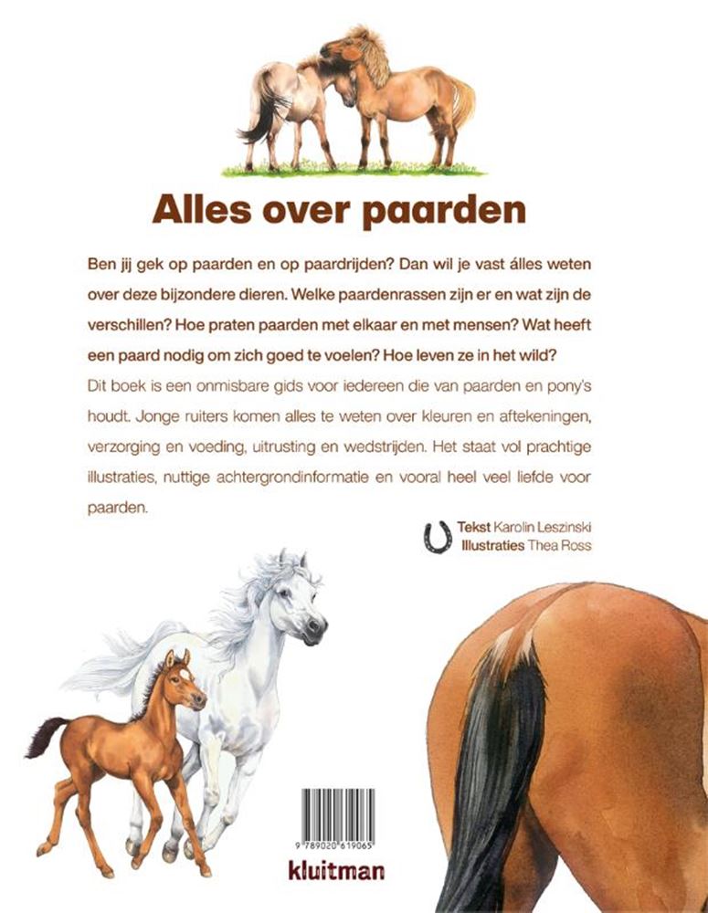 Uitgeverij kluitman alles over paarden. 8+