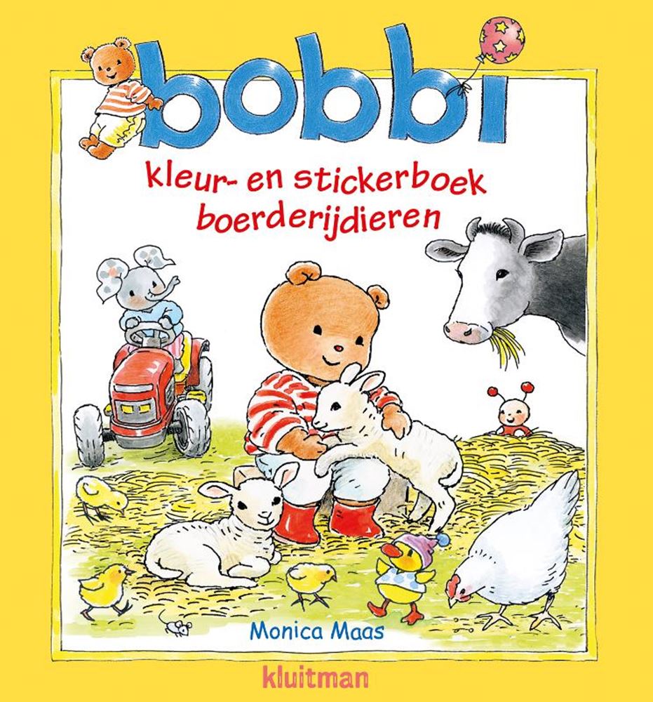 Bobbi kleur-en stickerboek. boerderij 2+