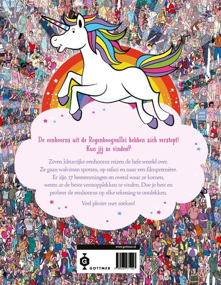 Gottmer uitgevers groep zoekboek: waar is de eenhoorn. 4+