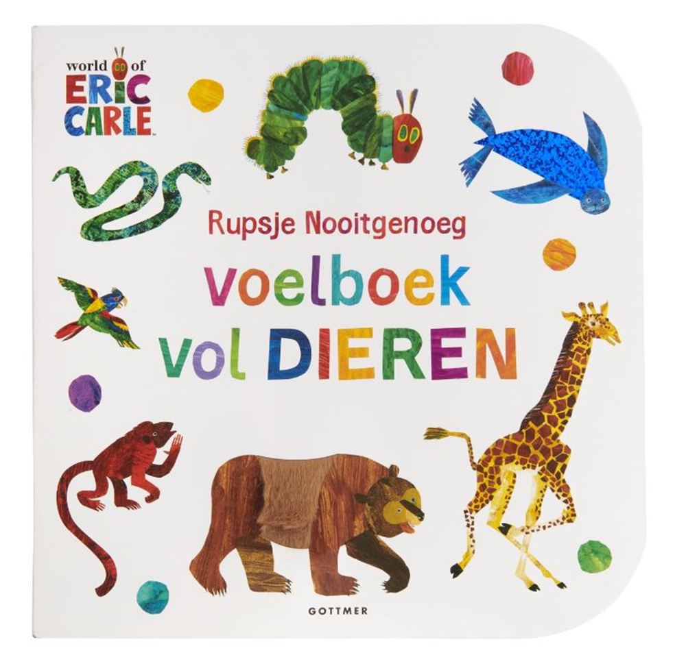 Rupsje nooitgenoeg: voelboek vol dieren.