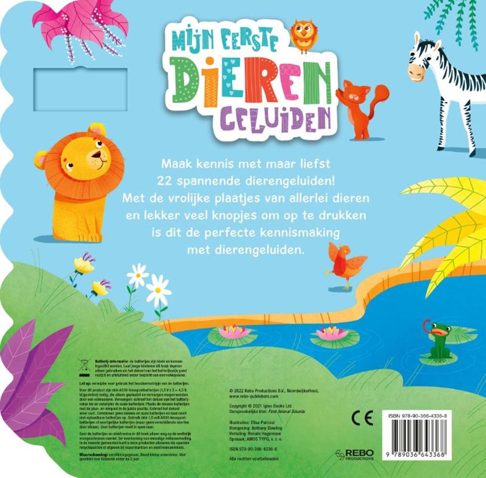Rebo Publishers Soundbuch Meine ersten Tiergeräusche (22 Geräusche!)