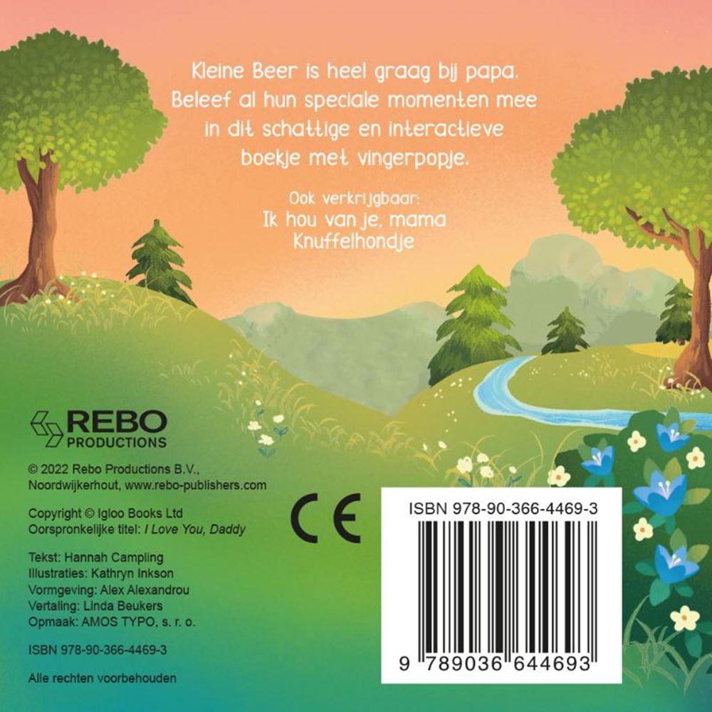 Rebo Publishers Ich liebe dich, Papa – Fingerpuppenbuch