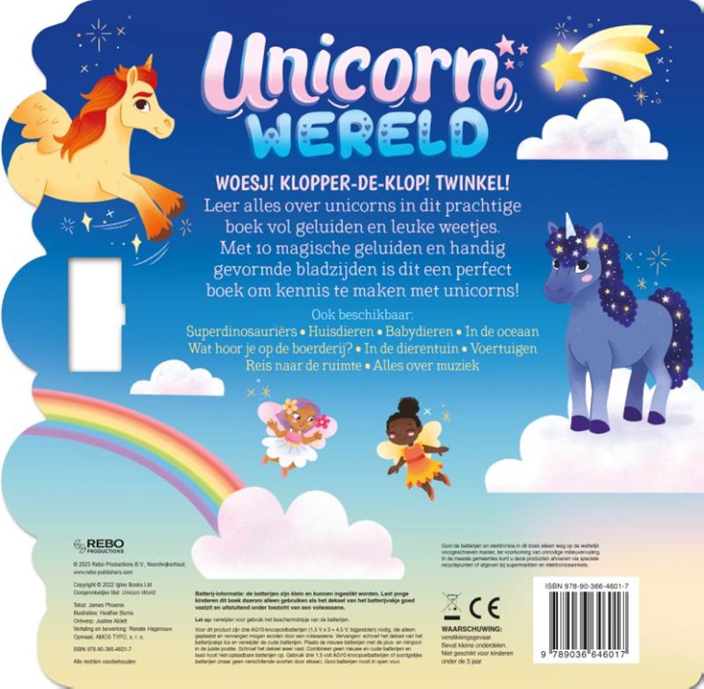 Rebo publishers unicornwereld - 10 geluidenboek