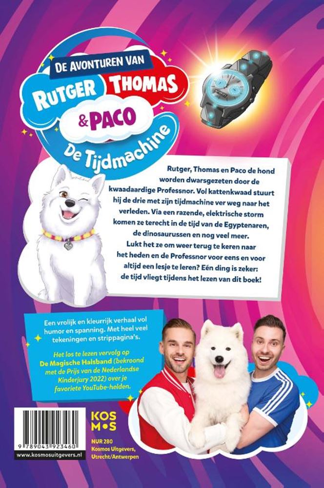 Centraal boekhuis de avonturen van rutger, thomas en paco - de tijdmachine