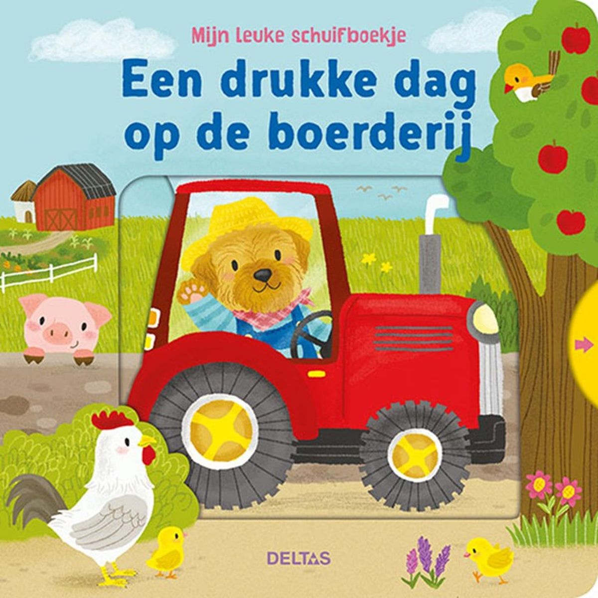 Deltas mijn leuke schuifboekje - een drukke dag op de boerderij