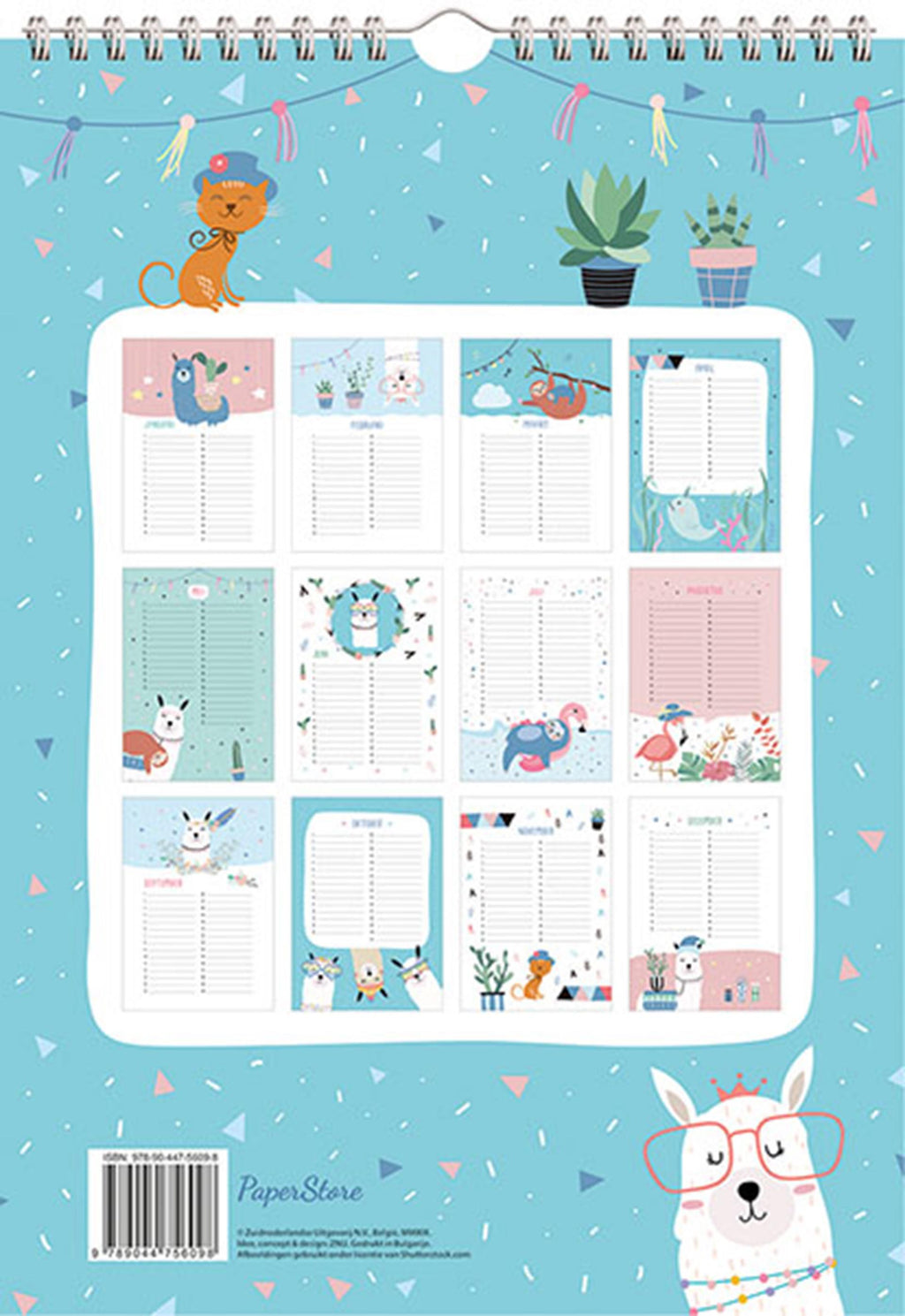 Deltas verjaardagskalender - trendy dieren