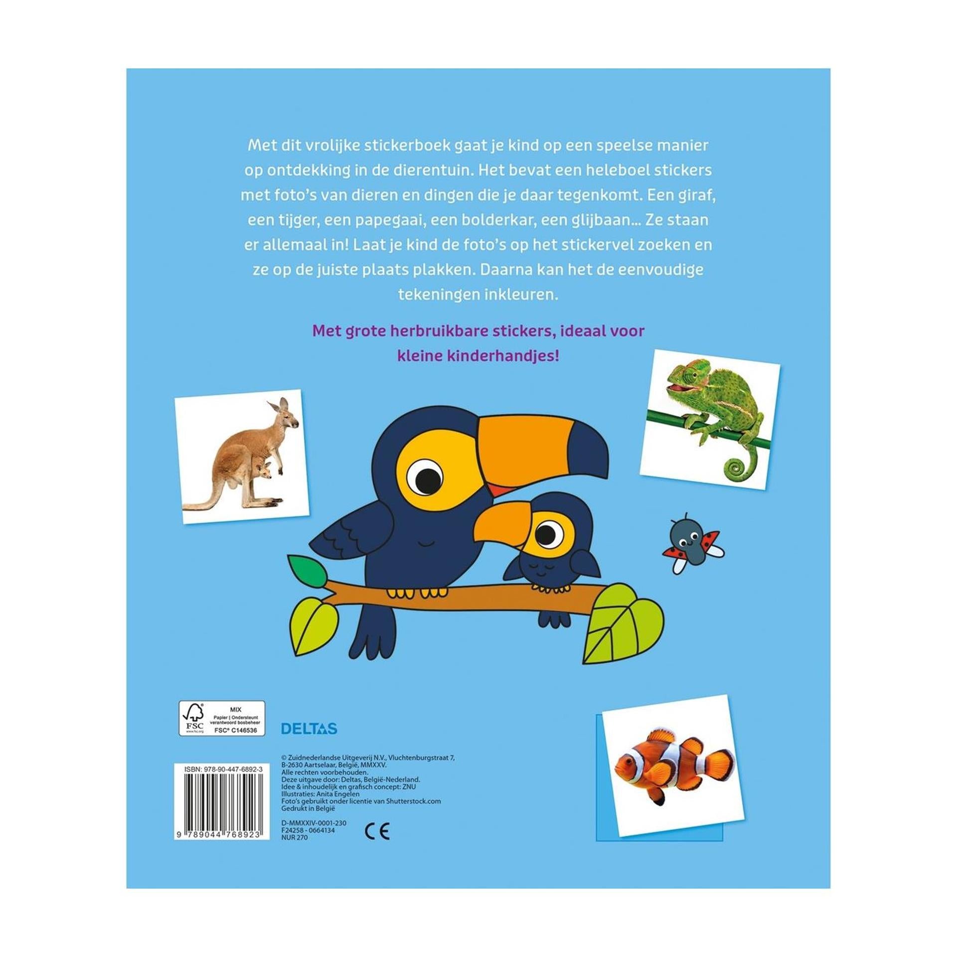 Deltas in de dierentuin stickerboek