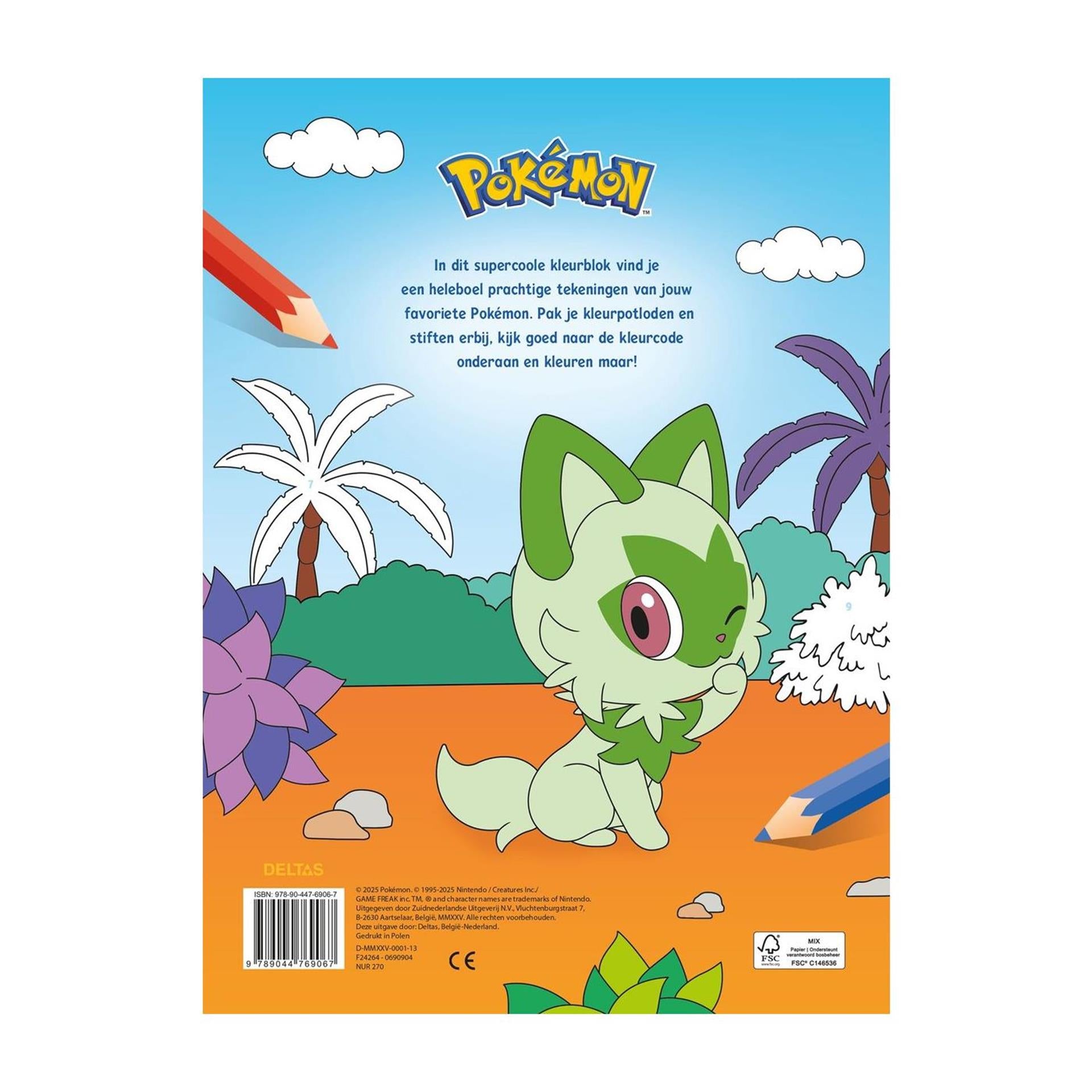 Deltas Pokémon Malen nach Zahlen
