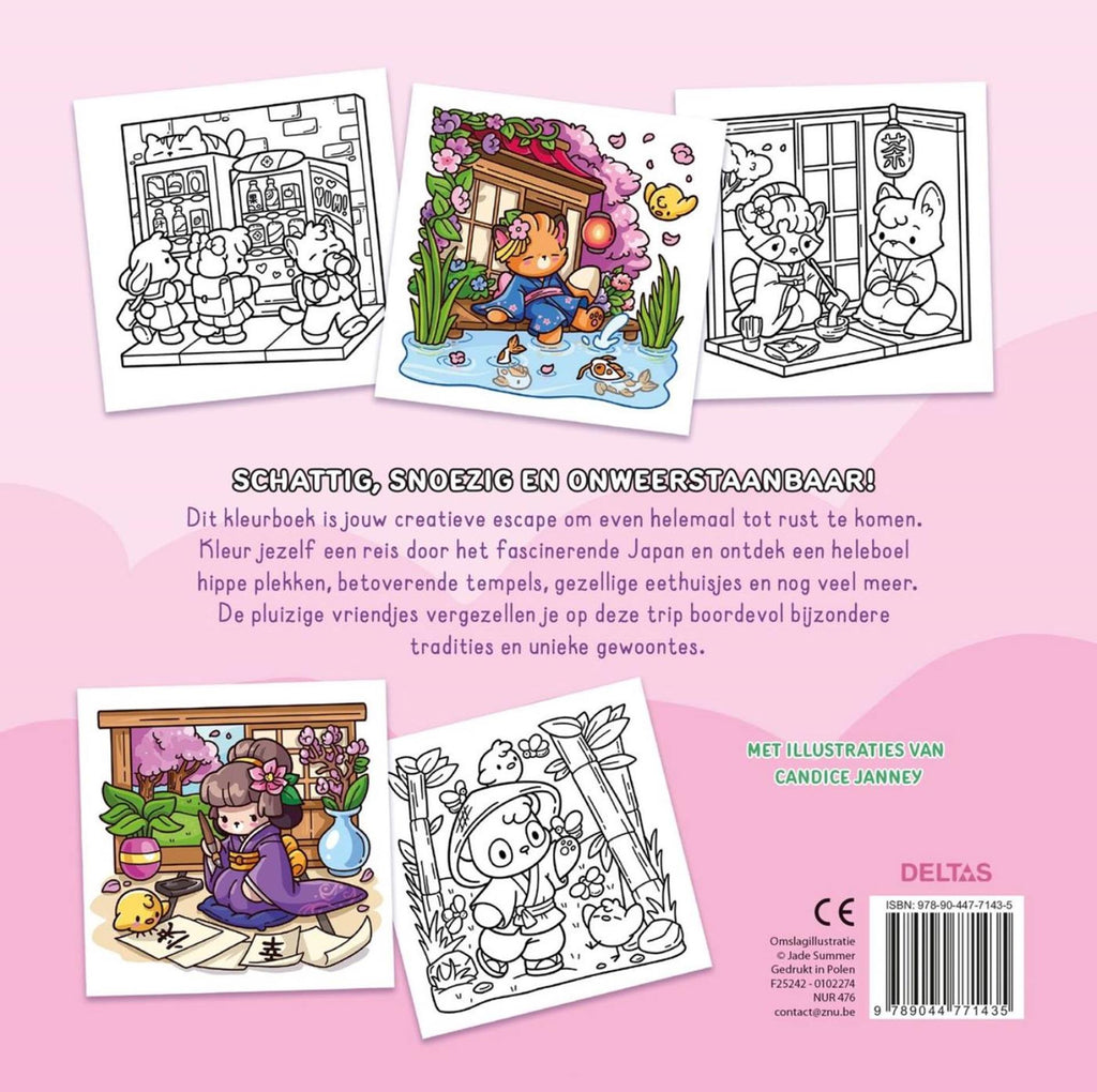 Deltas Cozy Japan – Gemütliches Malbuch Jade Summer