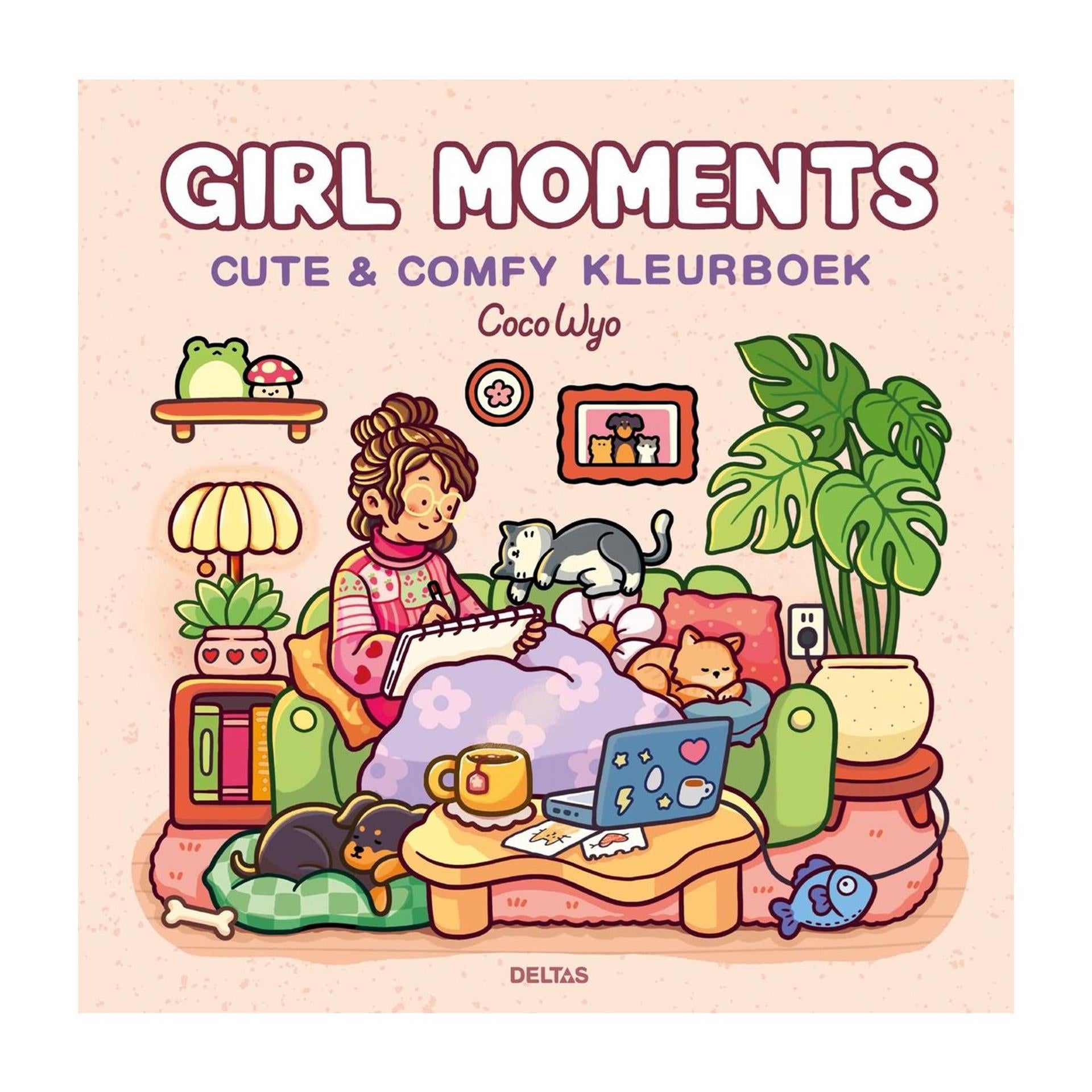 Deltas Girly Moments – ein süßes und gemütliches Malbuch