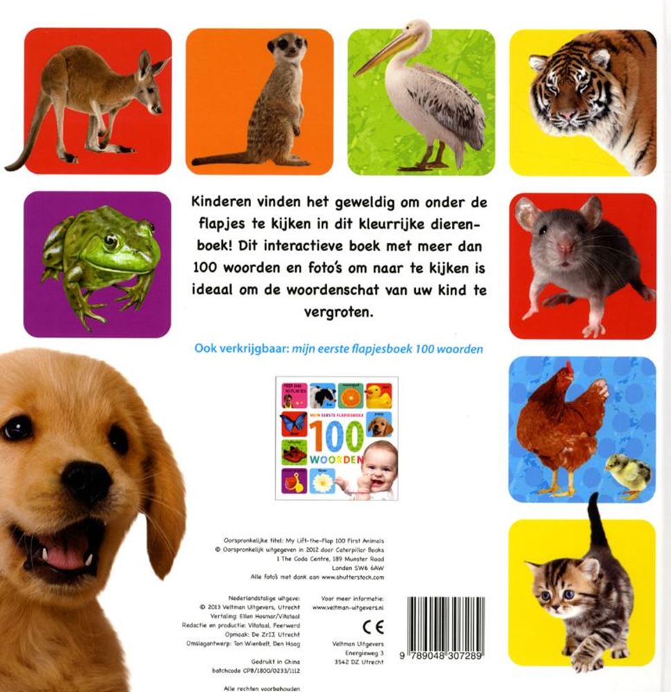 Mijn eerste flapjesboek 100 dieren. 1+