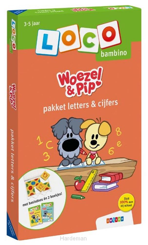 Loco Bambino - Woezel Pip Paket - Buchstaben und Zahlen