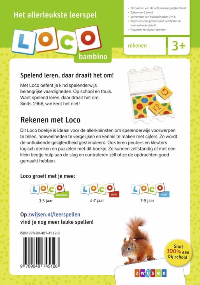 Loco bambino loco , rekenpuzzels. 3+