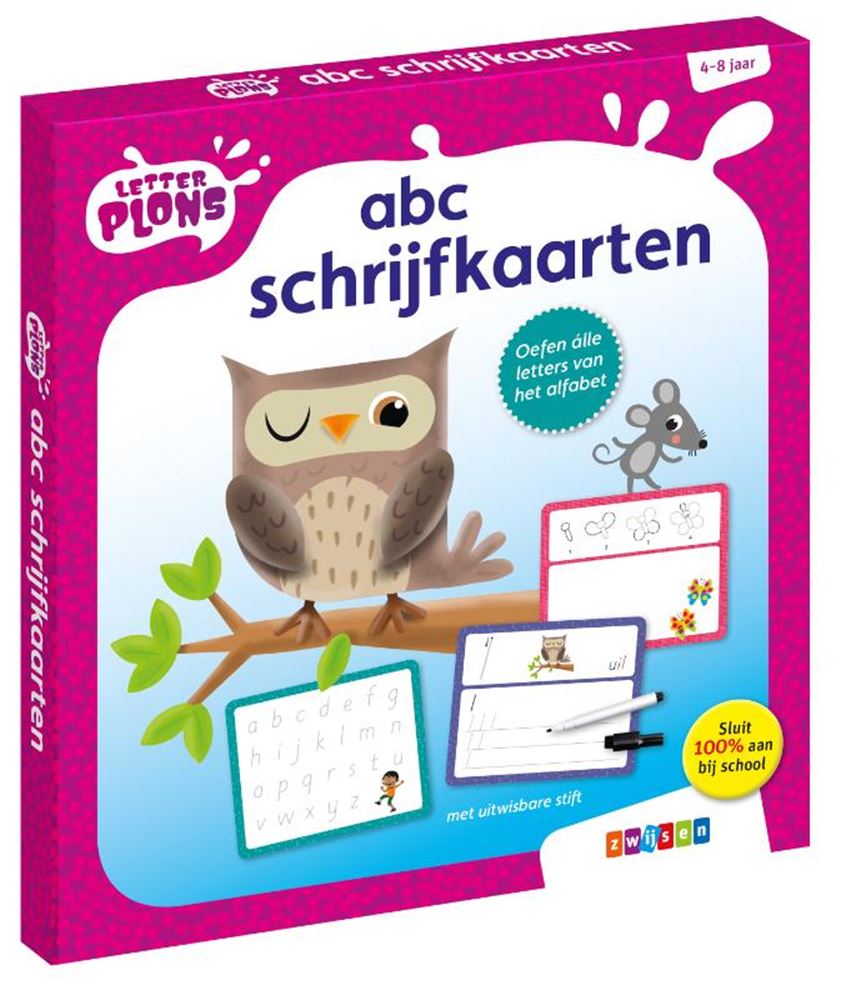 Wpg uitgevers abc schrijfkaarten 4+