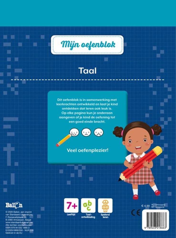 Standaard uitgeverij mijn oefenblok, taal groep 4 | 3 stuks