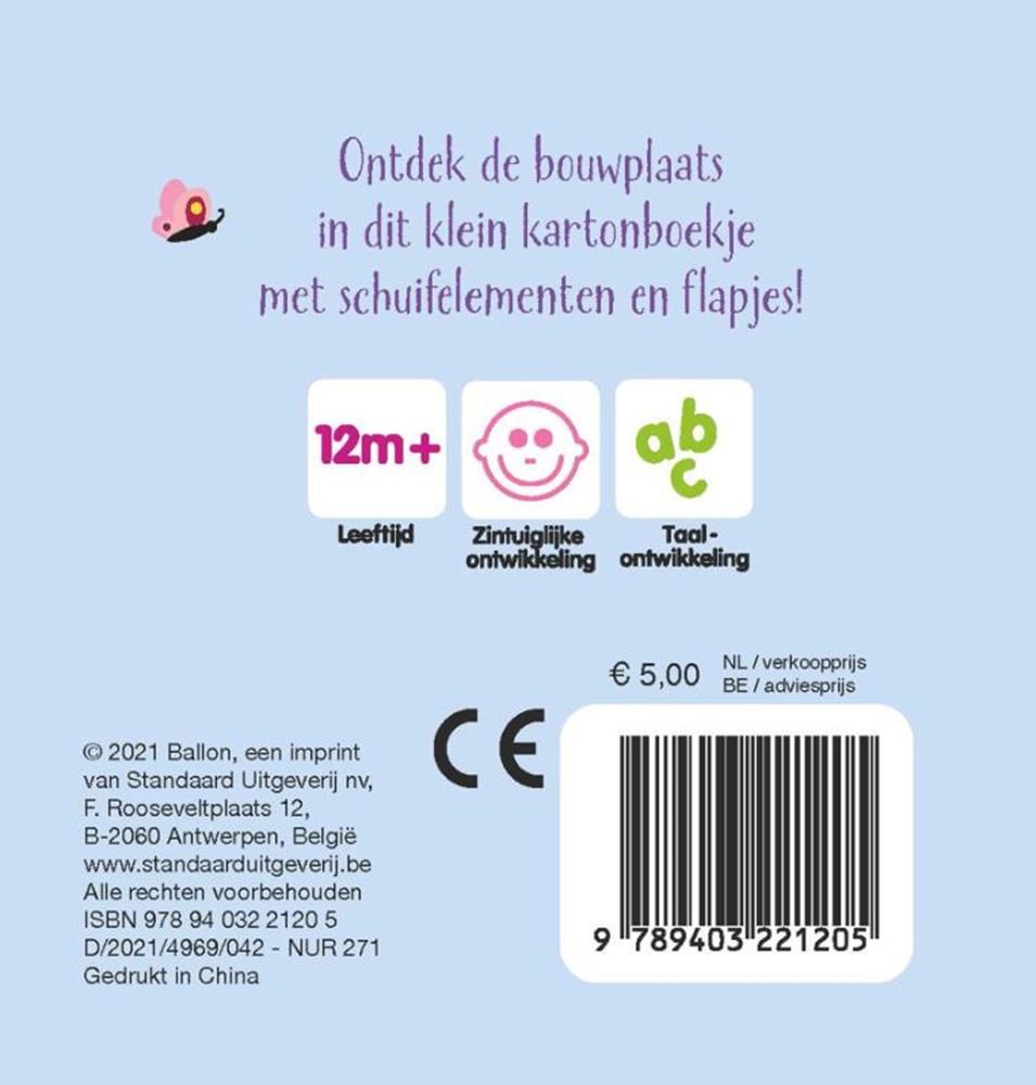 Standaard uitgeverij mijn klein schuifboekje - op de bouwplaats 12m+