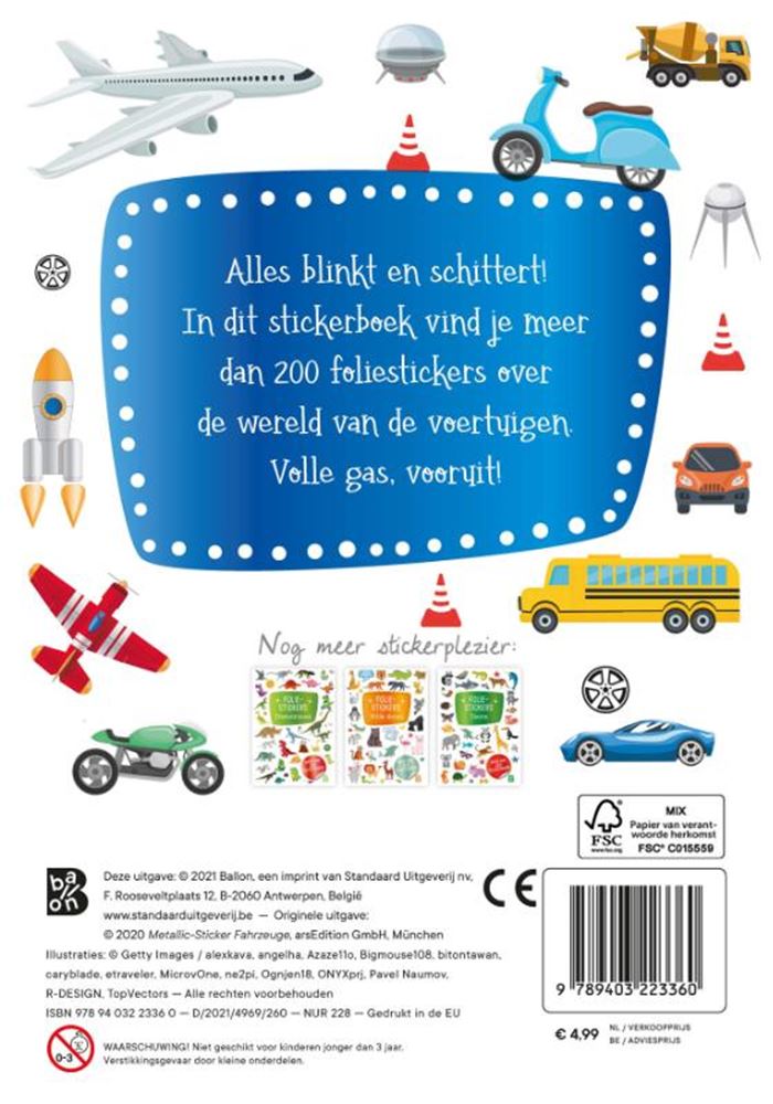 Standard Publisher Glitzerfolienaufkleber - Fahrzeuge