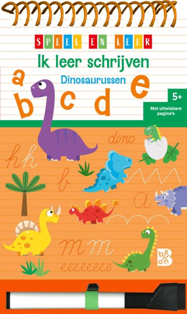 Ik leer schrijven dinosaurussen 5+