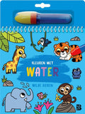 Kleuren met water: wilde dieren 3+