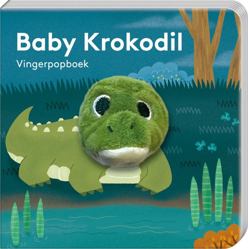 Vingerpopboekje baby krokodil 1+