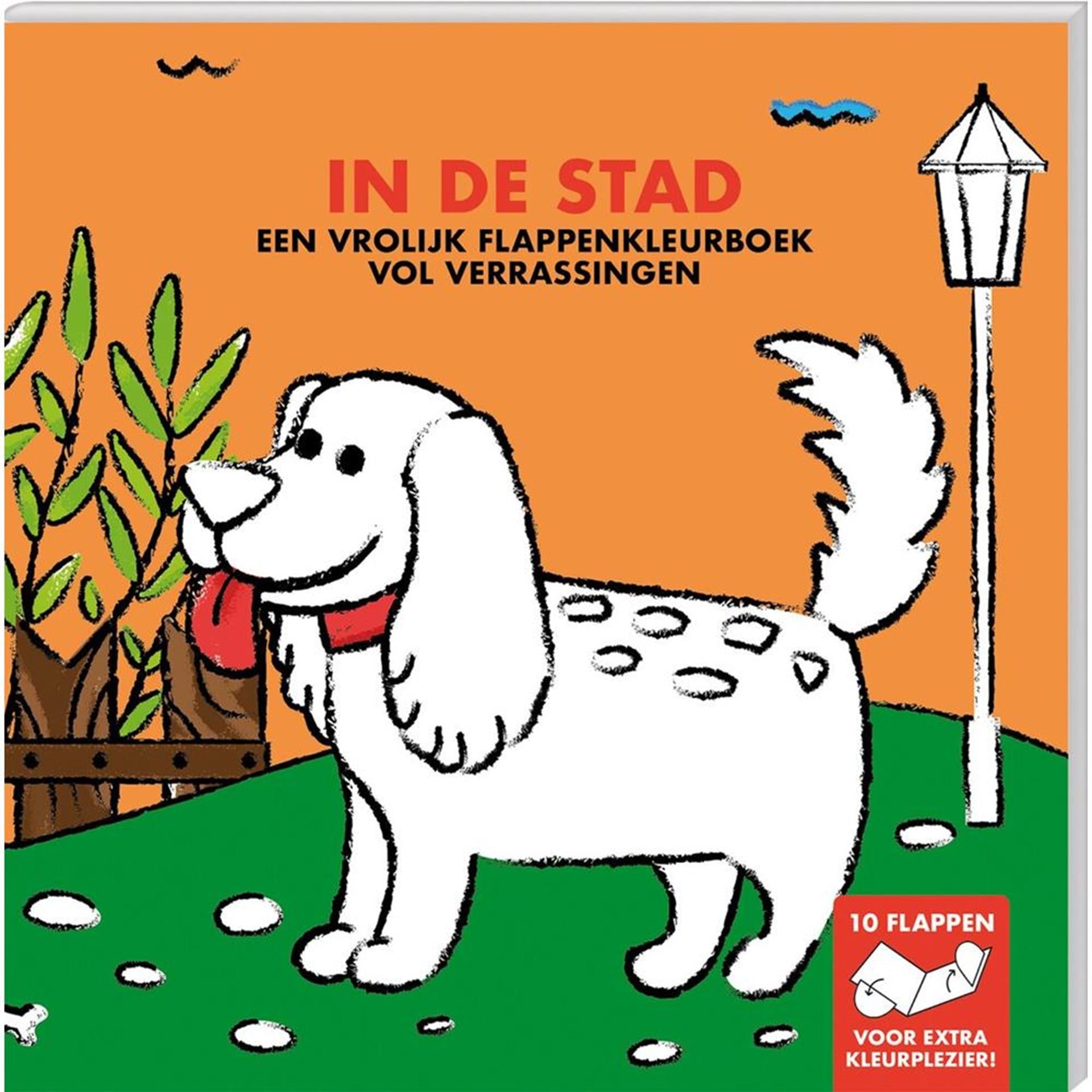 Imagebooks flappenkleurboek - in de stad