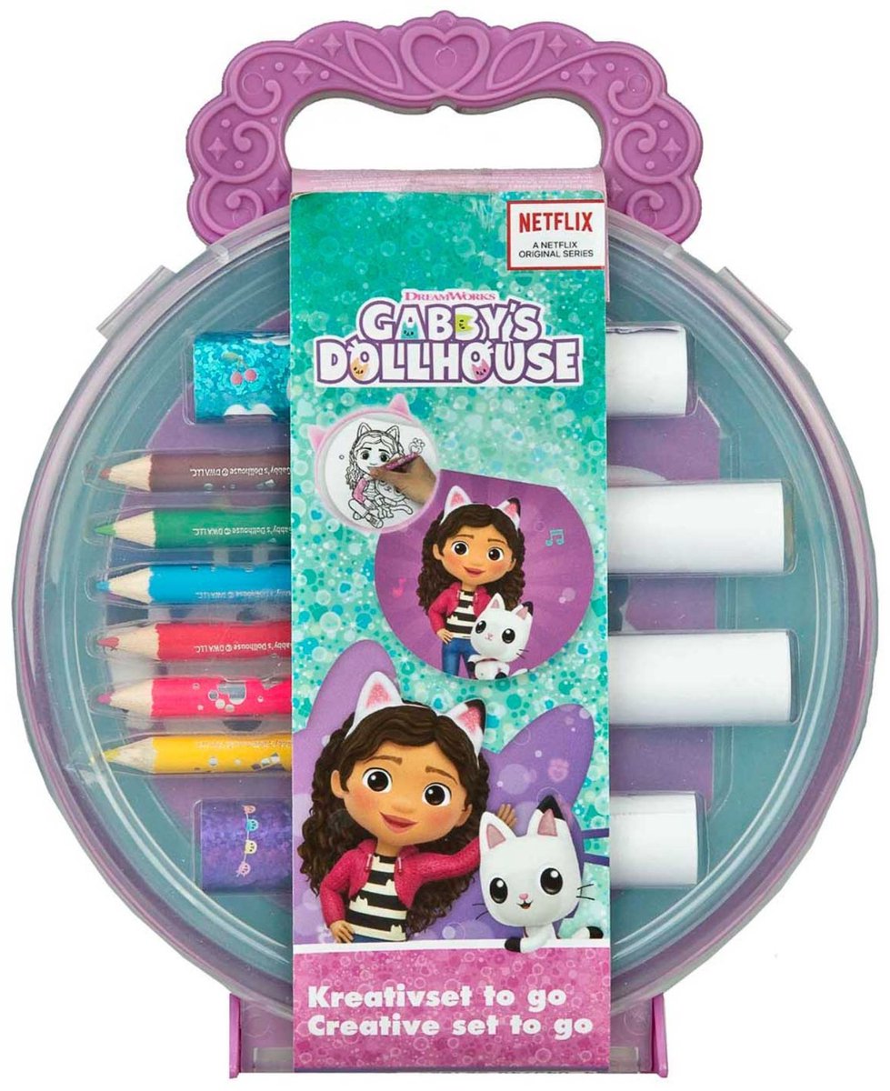 Undercover Gabby's Dollhouse Kreativ-Malset im Koffer