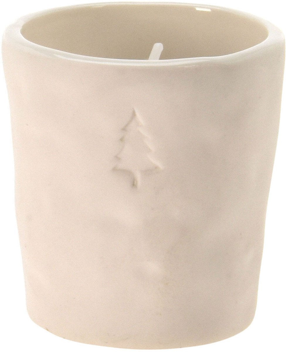 Teelichthalter Weihnachten Weiß, 12 Stück.