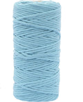 Vaessen creative macrame touw - aqua - 3mmx100m