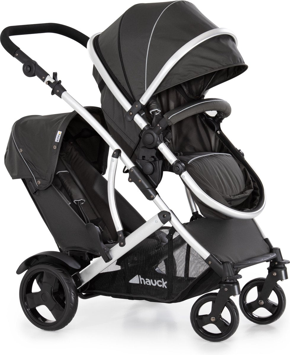 Hauck duett 2 duo buggy - vanaf geboorte - zwart