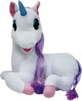 Dimian pluche luna unicorn - 3 verhaaltjes - verlichte eenhoorn - bewegende ogen