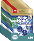 Witte reus blauw actief eucalyptus toiletblok 50g - wc blokjes - voordeelverpakking - 10 stuks
