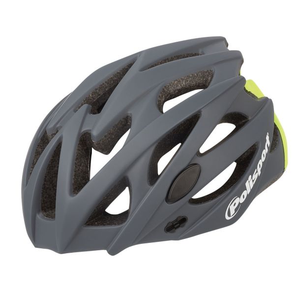 Polisport twig fietshelm l 58-61cm grijs fluo geel