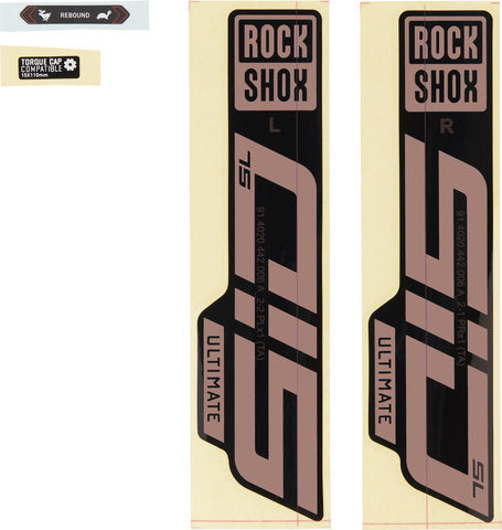 Rockshox dekor set signatur series decal set rs sid sl ult. rainbow