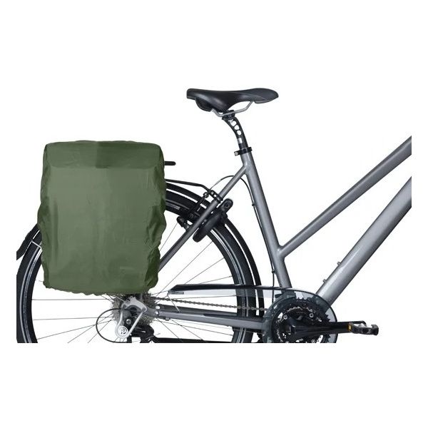 Basil Move MIK Hooks Fahrradtasche, braun, mit Helmfach | 15 l
