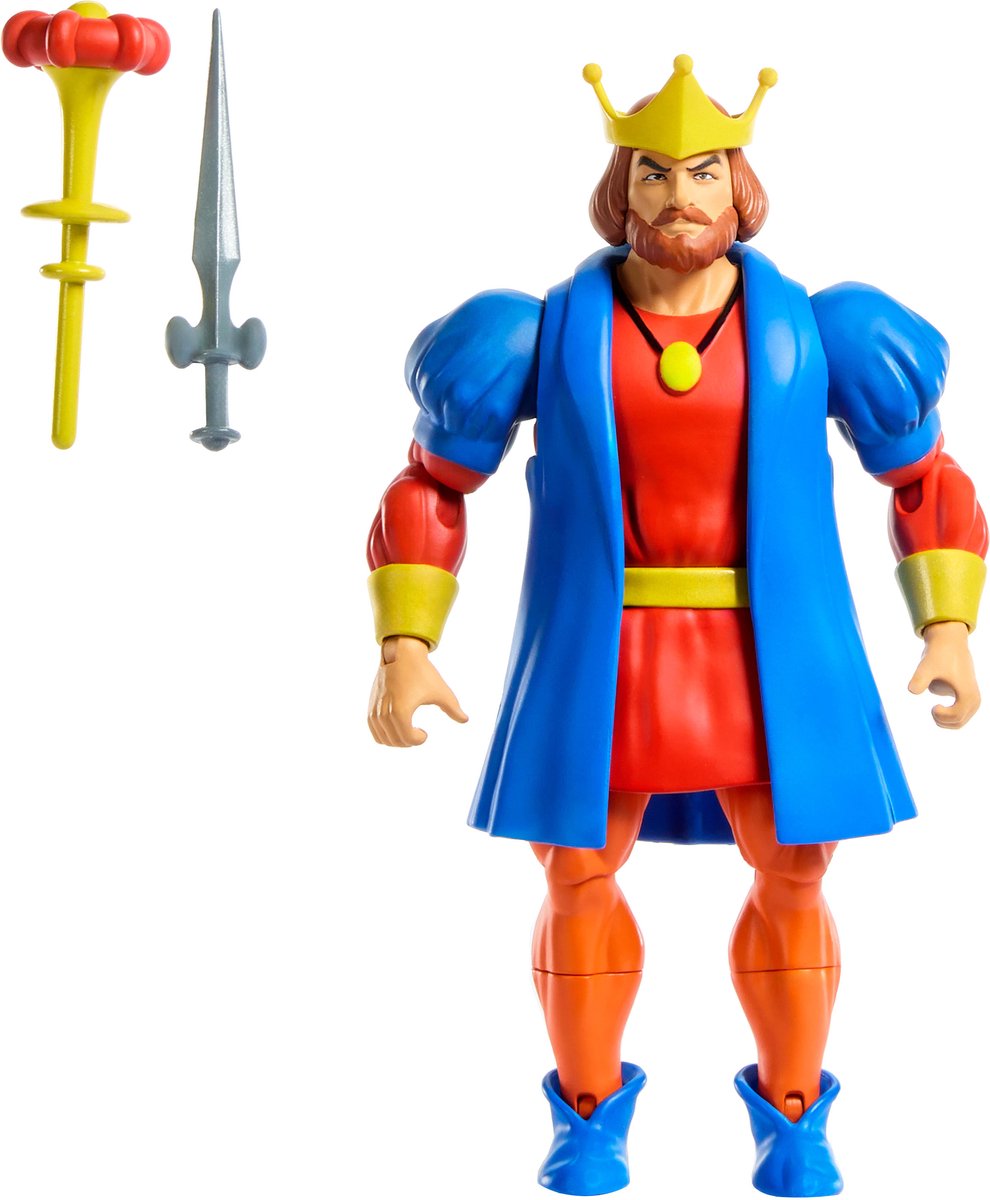 Masters of the universe mattel origins action figure cartoon collection: king randor 14 cm action figuur