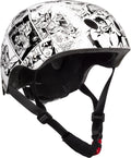 Marvel kinderfietshelm jongens comics fietshelm kinderen 52-56 cm wit medium