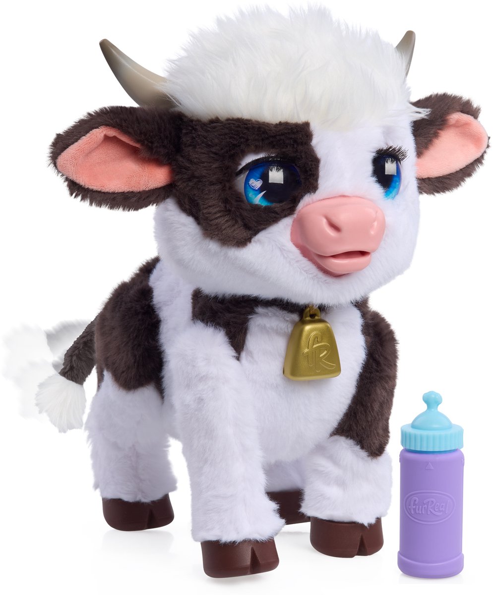 Just play furreal riley de koe - interactieve pluchen knuffel