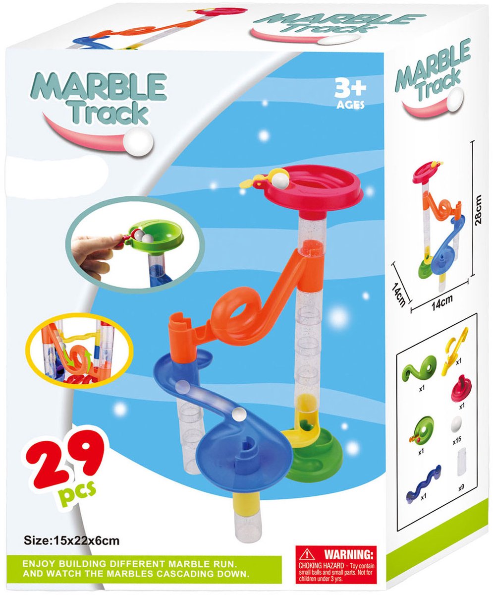 Lobbes Murmelbahn, 29 Teile.