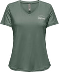 Only play - save life vn ss reg tee - training t-shirt korte mouw dames - groen
