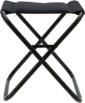 Travellife barletta campingkruk zwart - ventilerend en sneldrogend 2d mesh - inclusief inklapbeveiliging