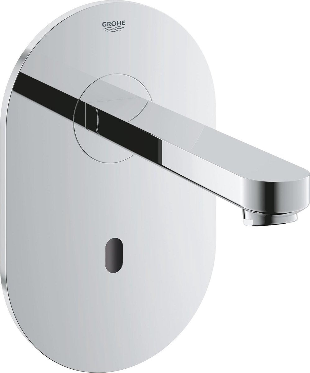 Grohe eurosmart cosmopolitan e afbouwdeel v wandkraan met uitloop 17cm zonder menging met tranformator 230v chroom