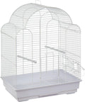 Flamingo parkietenkooi bali - 42 x 30 x 58 cm wit