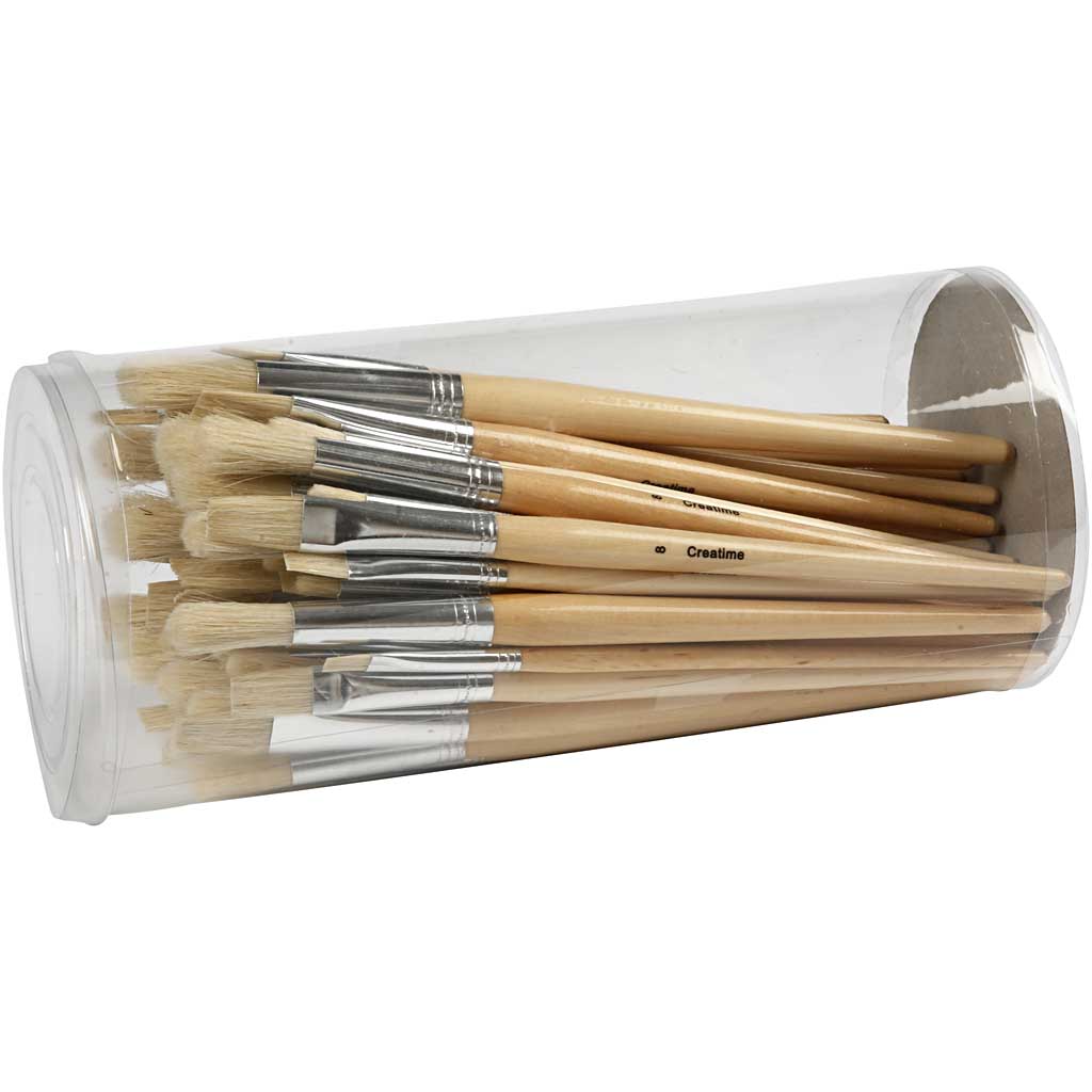 Creativ company nature line kwasten, 1-10, 80 stuks