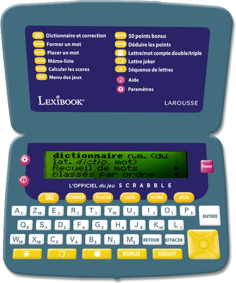 Lexibook scrabble officieel frans elektronisch woordenboek – nieuwe editie