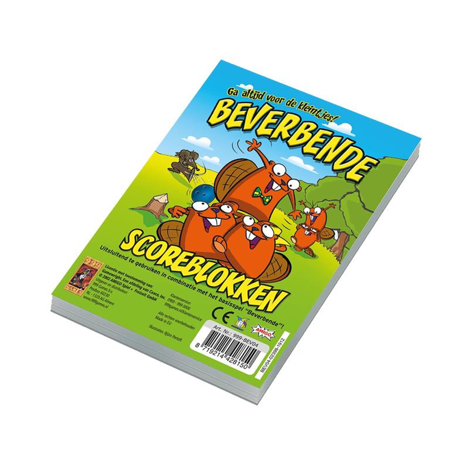 999Games 999 Spiele Punkteblöcke Biber, 3 Stück.