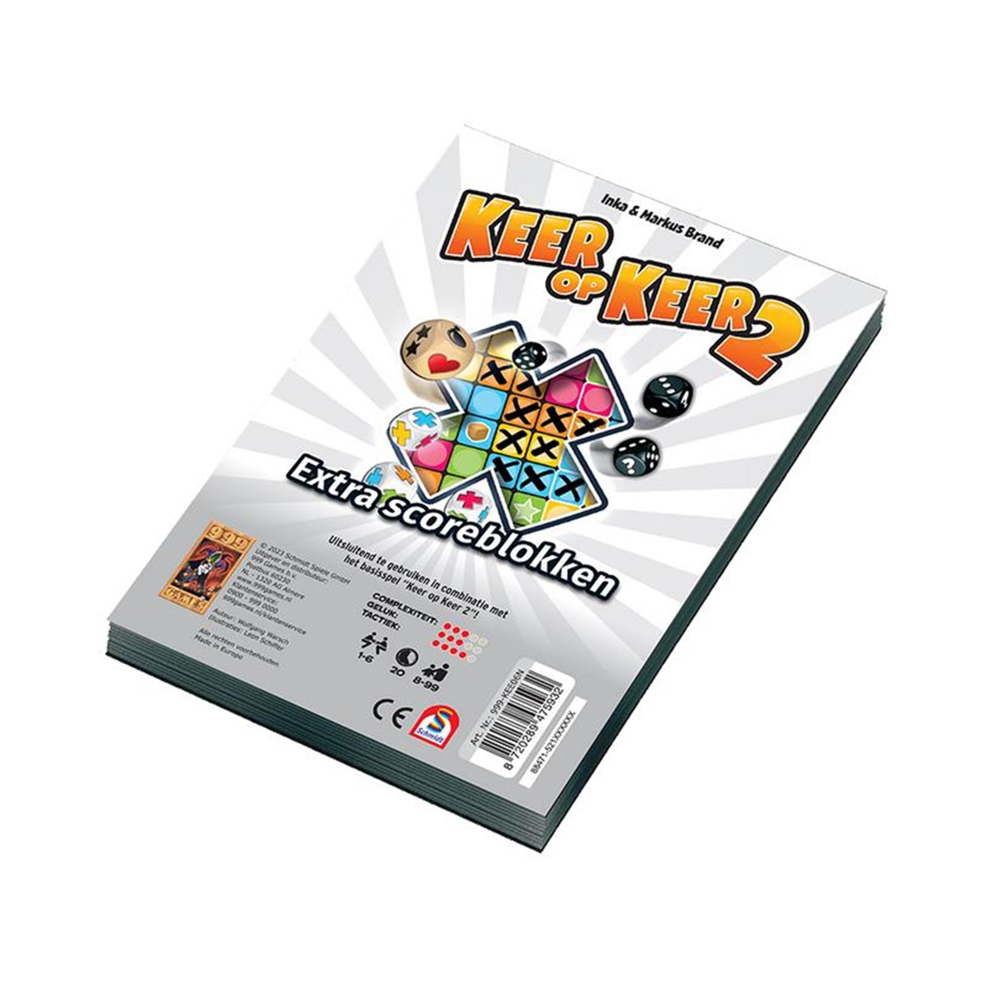 999Games Level 1 Punktezettel, 2 Stück.