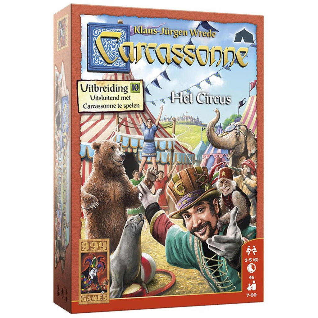 999games 999 games carcassonne het circus bordspel