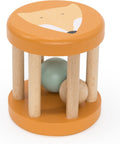 Trixie houten rollende rammelaar - mr. fox - eerste speelgoed baby - kraamcadeau - voor jongens meisjes